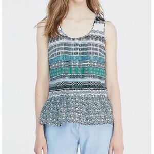 Diane Von Furstenberg Kenna Printed Top